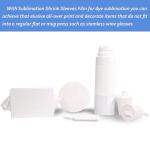 5x10 Inch Sublimation Shrink Wrap Sleeves - 50 Pack