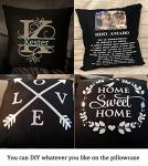 Thmyo 4-Pack 18x18” Cotton Pillow Covers for DIY