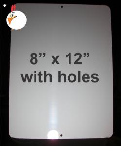 10 Aluminum Sublimation Blanks for Parking Signs