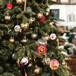 28 Pack Round Sublimation Ornament Blanks