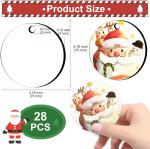 28 Pack Round Sublimation Ornament Blanks