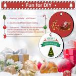 28 Pack Round Sublimation Ornament Blanks