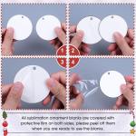 28 Pack Round Sublimation Ornament Blanks