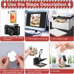 28 Pack Round Sublimation Ornament Blanks