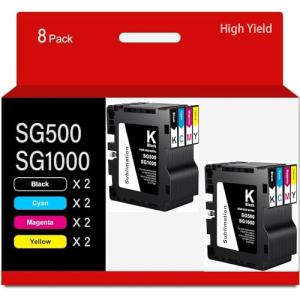 GTPRI Sublimation Ink for Sawgrass Printers - 8-Pack