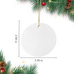 Bulk White Ceramic Sublimation Ornaments for Heat Press
