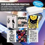 Microfiber Kitchen Towels for Sublimation Printing - 6 Pack