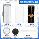 20 oz Joyclub Sublimation Tumblers 10-Pack