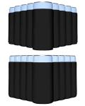 25-Pack Black Blank Slim Can Cooler Sleeves
