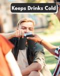 25-Pack Black Blank Slim Can Cooler Sleeves