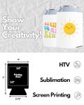 Customizable 25 Pack Blank Can Cooler Sleeves