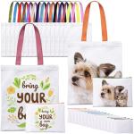 MAFYE 30 Pcs Customizable Sublimation Tote Bags