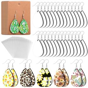 Palksky 50pcs Sublimation Earring Blanks Set