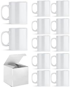 ABBSH 11 OZ Blank Sublimation Coffee Mugs - Set of 12