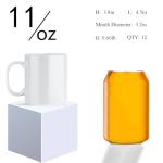 ABBSH 11 OZ Blank Sublimation Coffee Mugs - Set of 12
