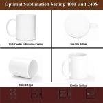 ABBSH 11 OZ Blank Sublimation Coffee Mugs - Set of 12