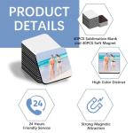 80PCS 3x3 Sublimation Magnet Blanks for DIY