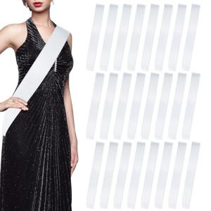 25 Blank Satin Sashes for Sublimation Printing
