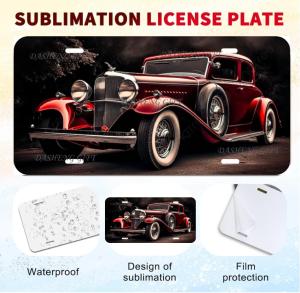 10-Pack 6"x12" Metal Aluminum Sublimation License Plates