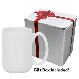 White 15oz Sublimation Mug Blanks, 12 Pack