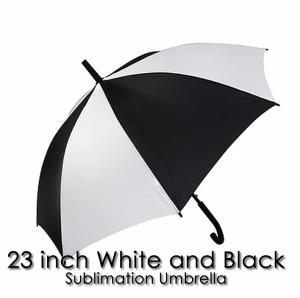 10-Pack 23-Inch Black and White Sublimation Umbrellas