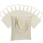 Carbrea 12 Pack Blank Canvas Tote Bags