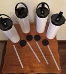 Set of 4 Blank 20oz Sublimation Tumblers