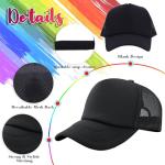 ZH 24-Pack Sublimation Blank Trucker Hats