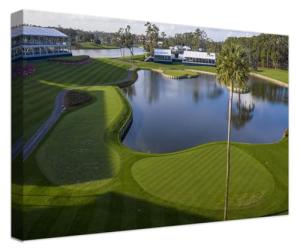 Florida Golf Course Canvas Wall Art Print