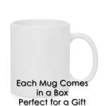 11oz Blank White Coffee Mugs - 12 Pack