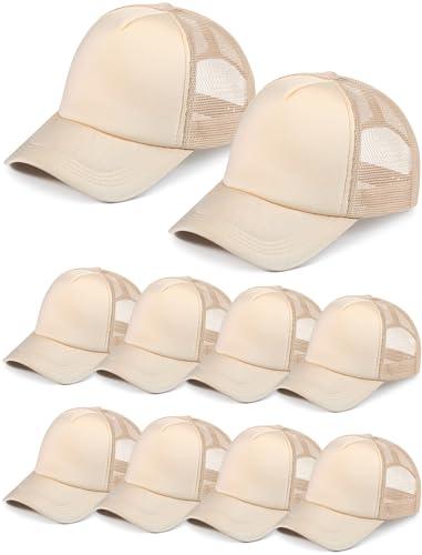 Tarpop 10 Pack Sublimation Blank Trucker Hats