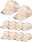 Tarpop 10 Pack Sublimation Blank Trucker Hats