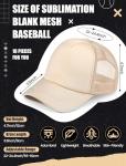 Tarpop 10 Pack Sublimation Blank Trucker Hats