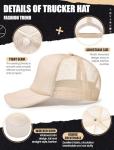 Tarpop 10 Pack Sublimation Blank Trucker Hats