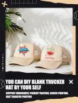 Tarpop 10 Pack Sublimation Blank Trucker Hats
