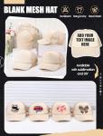 Tarpop 10 Pack Sublimation Blank Trucker Hats