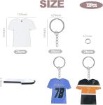 72 Pack Sublimation Keychain Blanks