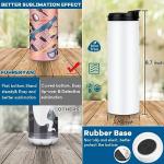 8 Pack 20 oz Stainless Steel Sublimation Tumblers