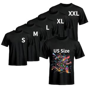 Joyclub 5 Pack Unisex Polyester Sublimation T-Shirts