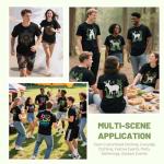 Joyclub 5 Pack Unisex Polyester Sublimation T-Shirts