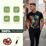 Joyclub 5 Pack Unisex Polyester Sublimation T-Shirts