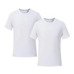 ORJ 2 Pack Unisex Sublimation T-Shirts, White