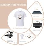 ORJ 2 Pack Unisex Sublimation T-Shirts, White
