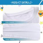 4 Pack Toddler Sublimation T-Shirts - White