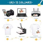 4 Pack Toddler Sublimation T-Shirts - White