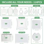 114-Piece DIY Sublimation Blanks Set