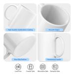 Dmsky 11 oz Blank Sublimation Coffee Mugs Set