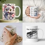 Dmsky 11 oz Blank Sublimation Coffee Mugs Set