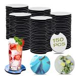 150 Pack Sublimation Blank Car Coasters