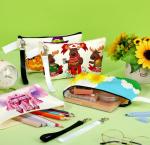 50 Pack Blank Canvas Cosmetic Bags for Sublimation